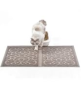 PetLike Cat Litter Mat, Thick Litter Trapping Mat, Durable Litter Box Mat Waterproof, Indoor Mat ...
