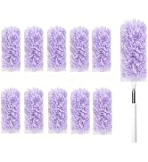 GMLRKY Duster Kit, 10 Refills & 1 12.6-32inch Extendable Handle, 360° Microfiber Dusters for Dust...
