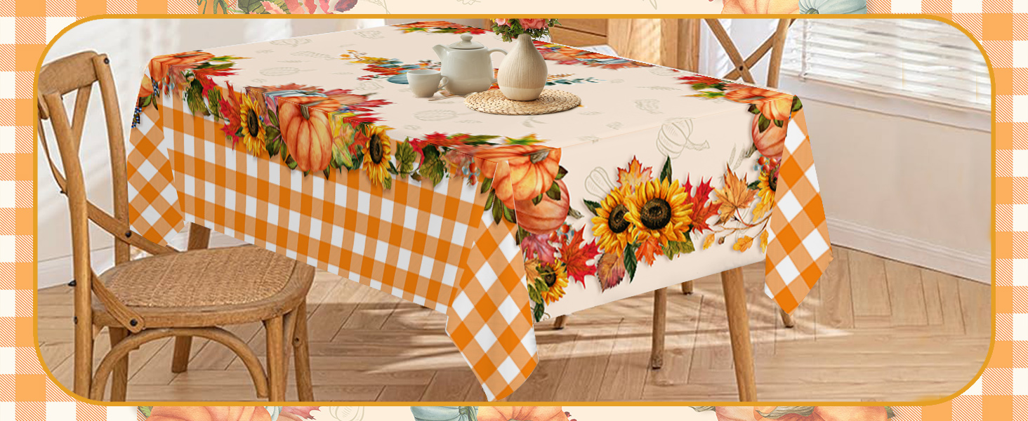 fall tablecloth rectangle