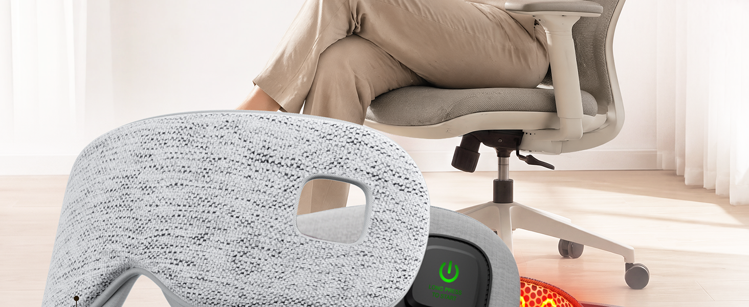 Heated eye mask