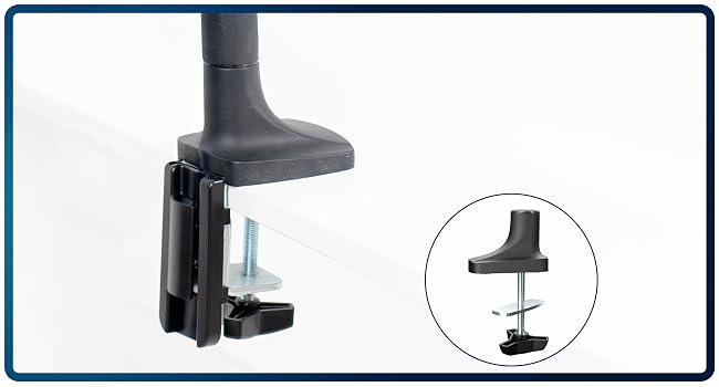 Pneumatic Single Monitor Desk Mount