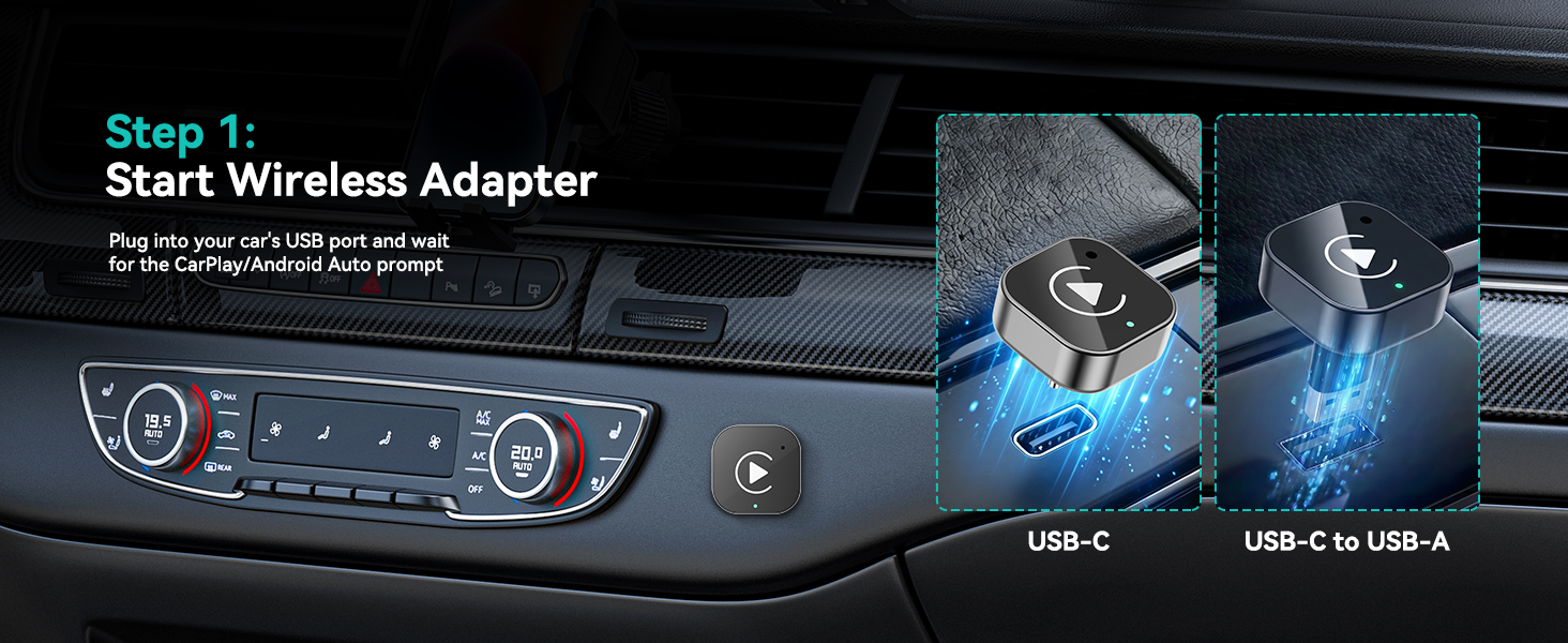 wireless carplay adapter usb c