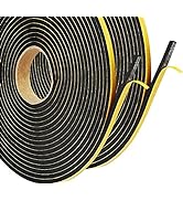 Foam Seal Tape,Weather Stripping for Door and Window Insulation,2 Rolls 1/4in Wide x 1/8 T Seal S...