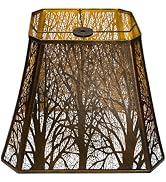 Rectangle Large Metal Lampshade Forest Etching Forest Lamp Shade Pattern Fits For Table Lamps And...