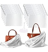 12 Pack Dust Bags for Handbags, Silk Cloth Bag With Drawstring Large Travel Storage Pouch for Han...