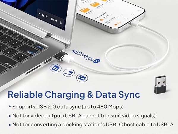 usb to usb c adapter 4 pack