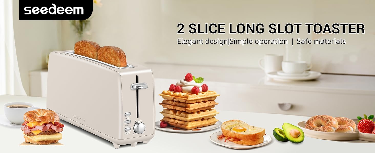 2 Slice Long Slot Toaster