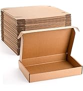 Cedilis 30 Pack 12x8x2 Inches Shipping Boxes, Brown Corrugated Cardboard Mailer Boxes, Medium Mai...