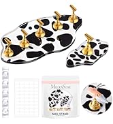 MelodySusie Update Nail Stand for Press Ons, 2 Spotted Cloud Magnetic Bases for Practice Painting...