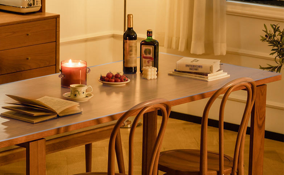 clear PVC table protector