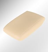 Beige Tan Leather Console Lid Armrest Cover Fit For 2008-2013 Toyota Highlander