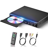DVD Player, 1080P Region Free DVD Players for TV with HDMI/RCA Output, DVD CD Player for Home Bui...