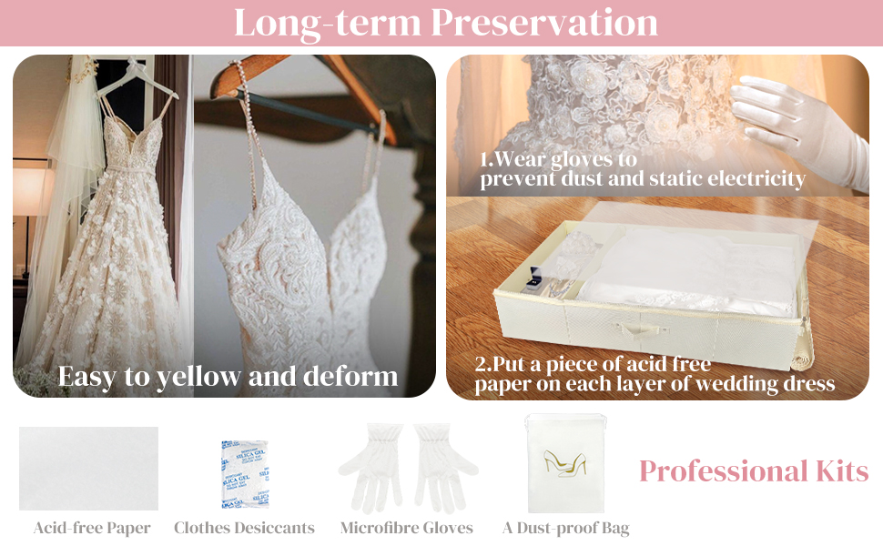 Breathable Wedding Gown Preservation Box
