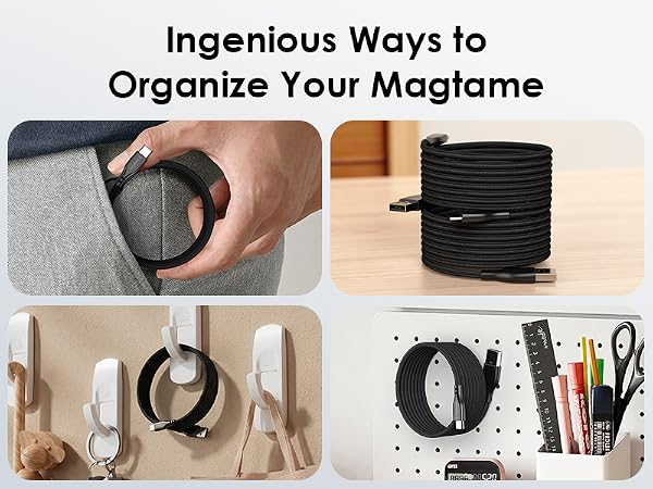 self coiling flexible usb-c cable magnetic
