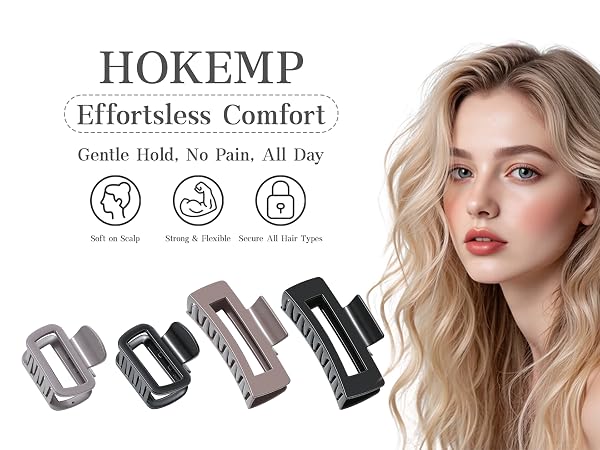 Flexible hair clips