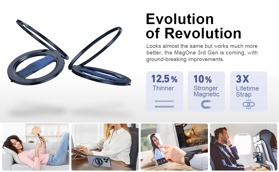 EWA MagSafe Cell Phone Ring Holder Kickstand