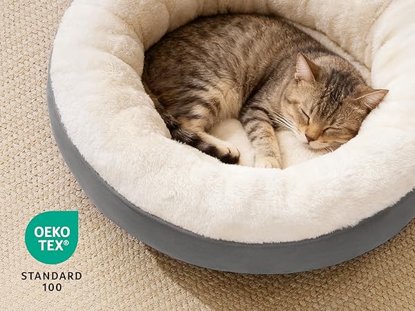round cat bed