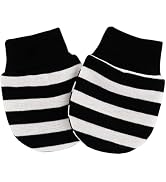 YuanHolumid 1 Pair Baby Anti Scratching Soft Cotton Gloves Newborn Infant Handguard Mittens Black...