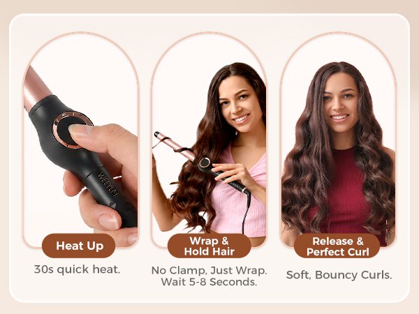 hair curling wand for short hair