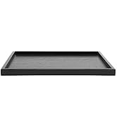 HAOHIZE Solid Wood Serving Tray, Rectangle Shape Solid Wood Tea Coffee Snack Food Meals Serving T...