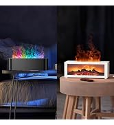 2025 Upgraded 2packs Fireplace Aroma Essential Oil Diffuser, 150ml Ultrasonic Humidifier, Scent A...