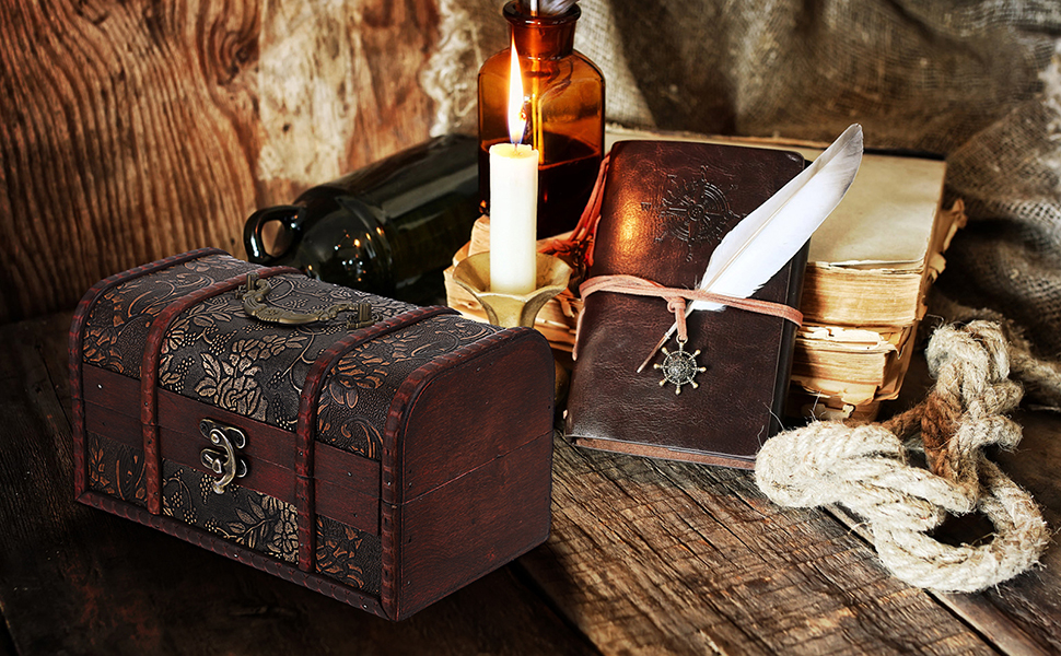 treasure chest treasure box pirate decor box keepsake boxes decorative box wood box memory box
