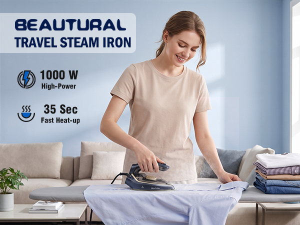 BEAUTURAL Travel Steam Iron