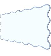 NXZGO Leather Desk Mat, XXL Large 31.4x15.7in Scalloped Gaming Mouse pad,Non-Slip Rubber Base Key...
