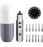Katerk Electric Screwdriver Set 4v Rechargeable, Cordless Screwdriver 12 S2 Steel Bits, 1500mah U...
