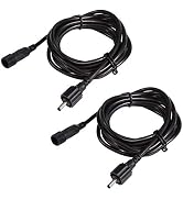 ALOVECO 2 PCS Power Extension Cord, 6.5ft/2M per Cord, 3.5 x 1.35mm DC Extension Wire, IP65 Water...