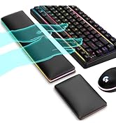 ASFSKY Keyboard and Mouse Wrist Rest for Mini Keyboard, Ergonomic Design for Typing Pain Relief, ...