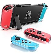 Dockable Clear Case for Nintendo Switch, FANPL Protective Case Cover for Nintendo Switch and Joy ...