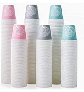 LITOPAK 600 Pack 3oz Disposable Bathroom Cups, Colorful Disposable Mouthwash Cups, Small Disposab...