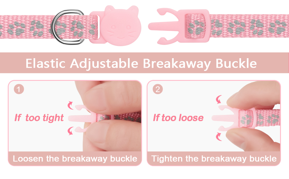 airtag cat collar pink