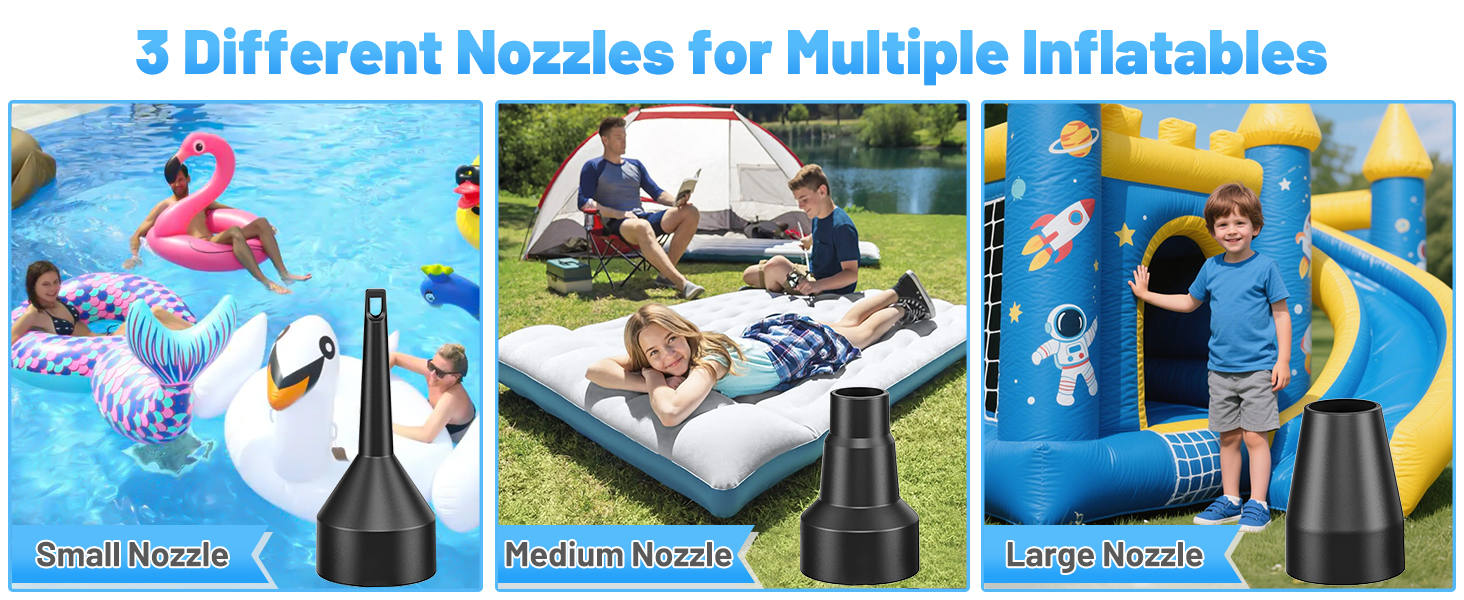 Pump with 3 nozzles