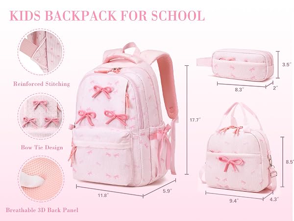 bow backpack for girls
