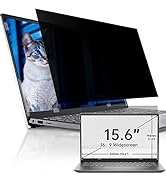 IPROKKO Laptop Privacy Screen 15.6 Inch for Hp/Dell/Asus/Acer/Samsung/Lenovo/Toshiba, Removable 1...