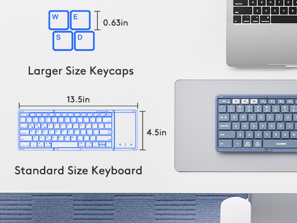 FULL SIZE foldable keyboard