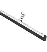 DSV Standard Uneven Surface Floor Squeegee 22’’, Double Foam Blade Garage Squeegee, Taper Pole Co...