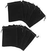 ?????????? 10pcs Velvet Drawstring Pouches Elegant Reusable Gift Bags for Rings, Bracelets & More...