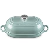 Le Creuset Enameled Cast Iron Signature Oval Bread Oven, 11.5 inch, Sea Salt