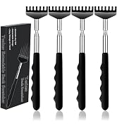 Yexixsr 4 Pack Back Scratcher Extendable Metal Portable Back Scratcher for Men Women Adults, Tele...