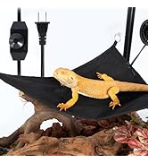 REPTI ZOO Reptile Heating Hammock, Reptile Hammock and Reptile Heating Pad with Dimming Tempratur...