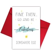 Humorous Going Away Card for Boss Coworker, Funny Colleague Leaving Work Card, Good Luck Card for...