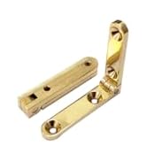 QCAA Solid Brass Heavy Jewelry Box Side Rail Hinge, 40 x 8 x 3mm (1.57" x 0.31" x 0.118"), 92 to ...