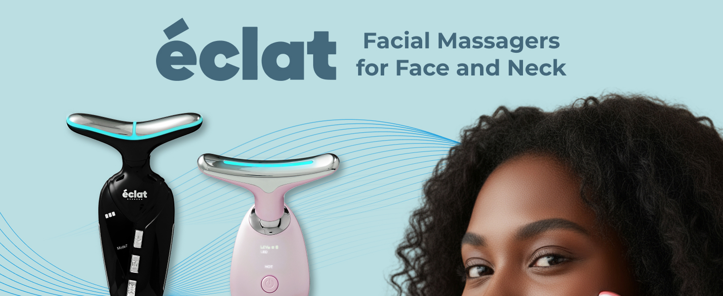 eclat gua sha scraping facial massager lymphatic drainage face neck body muscle red light therapy