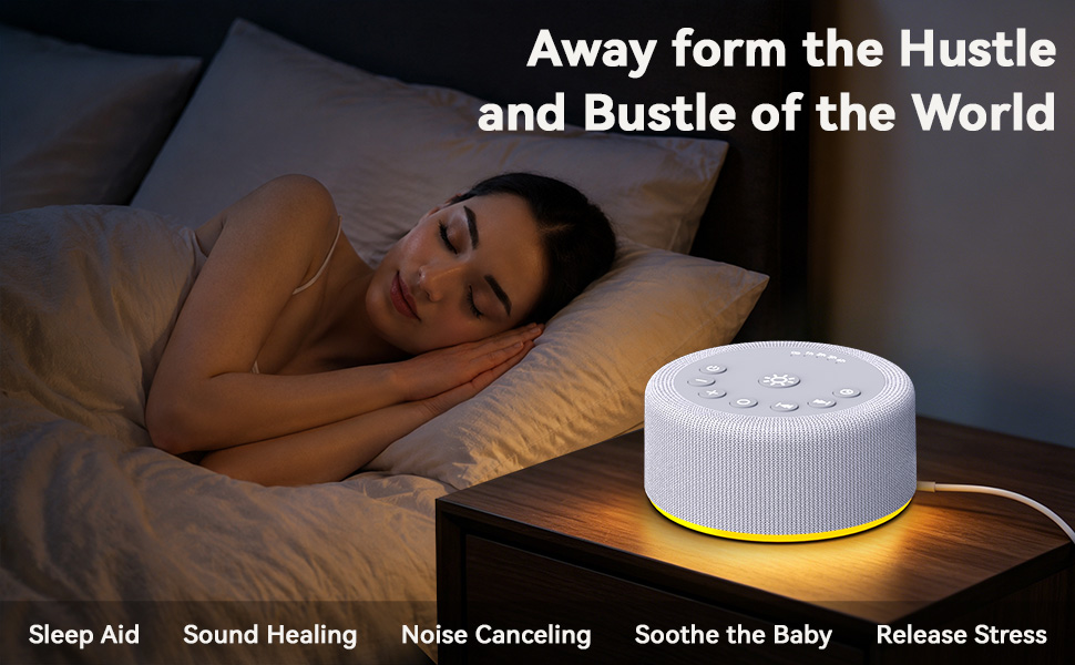 multifunctional noise machine: sleep aid, sound healing, noise canceling, soothe baby, relax