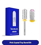 AIRSEE Tungsten Carbide Acrylic Nail Drill Bit Efile Electric File Machine Head Tip for Manicure ...