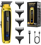 HIENA PRO Professional Electric Hair Trimmer for Men, Cordless Clipper Barber Haircut Tool with U...