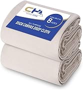 Canvas Painters Drop Cloth (Size 6 x 9 Feet - Pack of 2) - Pure Cotton Paint Drop Cloth for Paint...